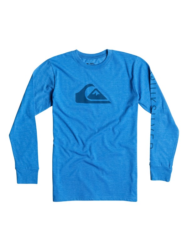 quiksilver, Boys 4-7 Logo Long Sleeve T-Shirt, Victoria Blue (bqn0) 0 Boys 4-7 Logo Long Sleeve T-Shirt 40654050 Quiksilver