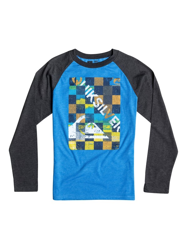 quiksilver, Boys 4-7 Checky Long Sleeve Tee, Victoria Blue-h (bqnh) 0 Boys 4-7 Checky Long Sleeve Tee 40654051 Quiksilver