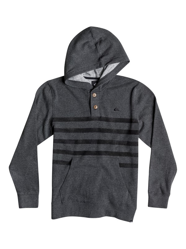 quiksilver, Boys 4-7 Row Over Pullover Sweatshirt, Gargoyle - Heather (kpch) 0 Boys 4-7 Row Over Pullover Sweatshirt 40654129 Quiksilver