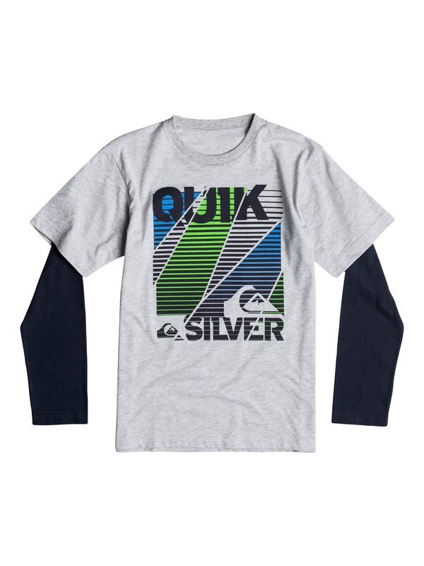 quiksilver, Boys 4-7 All Broked Up Long Sleeve T-Shirt, Griffin-h (skth) 0 Boys 4-7 All Broked Up Long Sleeve T-Shirt 40654239 Quiksilver
