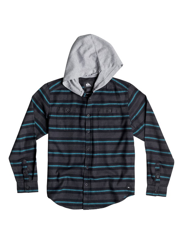 quiksilver, Boys 8-16 Craftsman Long Sleeve Flannel Shirt, Dark Shadow (krp0) 0 Boys 8-16 Craftsman Long Sleeve Flannel Shirt 40664031 Quiksilver