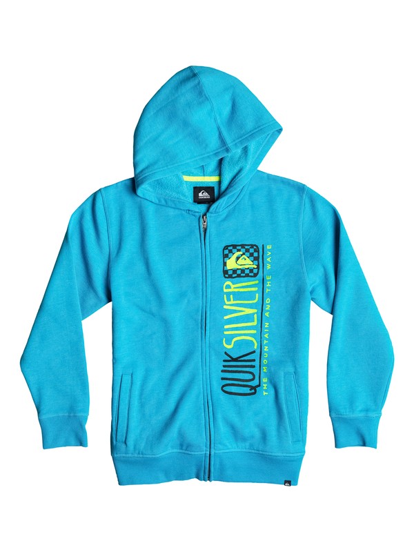 quiksilver, Boys 8-16 Triangular Zip Sweatshirt, Hawaiian Ocean-h (bmjh) 0 Boys 8-16 Triangular Zip Sweatshirt 40664043 Quiksilver