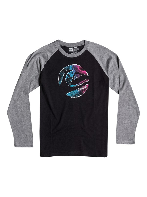 quiksilver, Boys 8-16 Ripped Circle Long Sleeve Tee, Anthracite (kvj0) 0 Boys 8-16 Ripped Circle Long Sleeve Tee 40664053 Quiksilver