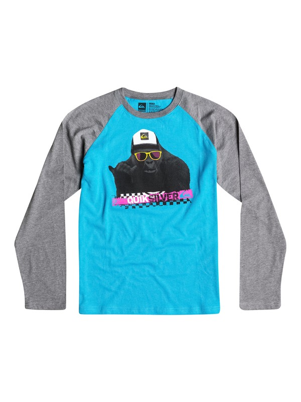 quiksilver, Boys 8-16 Hangloose Long Sleeve Tee, Hawaiian Ocean (bmj0) 0 Boys 8-16 Hangloose Long Sleeve Tee 40664054 Quiksilver