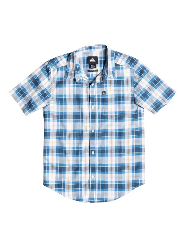 quiksilver, Boys 8-16 Patman Short Sleeve Shirt, Dark Denim (brq0) 0 Boys 8-16 Patman Short Sleeve Shirt 40664138 Quiksilver