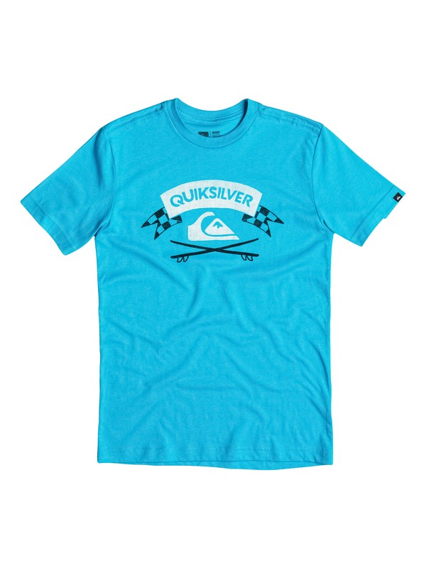 quiksilver, Boys 8-16 Crossed Boards T-Shirt, Hawaiian Ocean (bmj0) 0 Boys 8-16 Crossed Boards T-Shirt 40664183 Quiksilver
