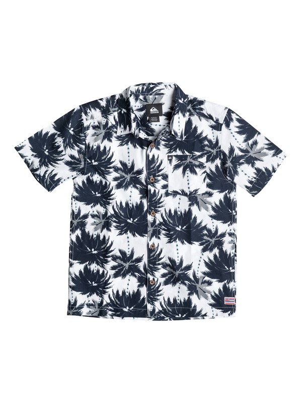 quiksilver, Boys 8-16 Hutia Short Sleeve Shirt, Snow White (wbk0) 0 Boys 8-16 Hutia Short Sleeve Shirt 40664187 Quiksilver