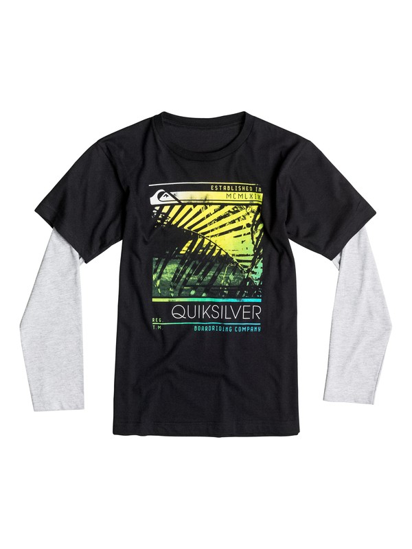 quiksilver, Boys 8-16 Frondship Long Sleeve T-Shirt, Anthracite (kvj0) 0 Boys 8-16 Frondship Long Sleeve T-Shirt 40664238 Quiksilver