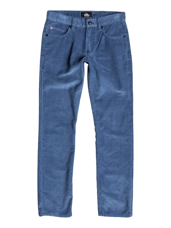 quiksilver, Boys 8-16 Distortion Corduroy Pants, Dark Denim (brq0) 0 Boys 8-16 Distortion Corduroy Pants 40665006 Quiksilver