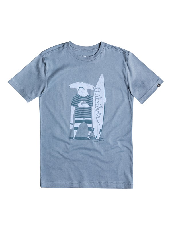 quiksilver, Baby Sharkdude Tee, Flint Stone (sna0) 0 Baby Sharkdude Tee 40674081 Quiksilver