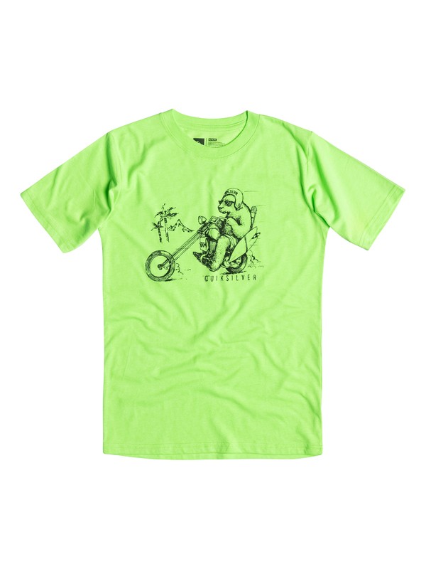 quiksilver, Baby Bear Chopper Tee, Lime Punch - Heather (ggyh) 0 Baby Bear Chopper Tee 40674082 Quiksilver