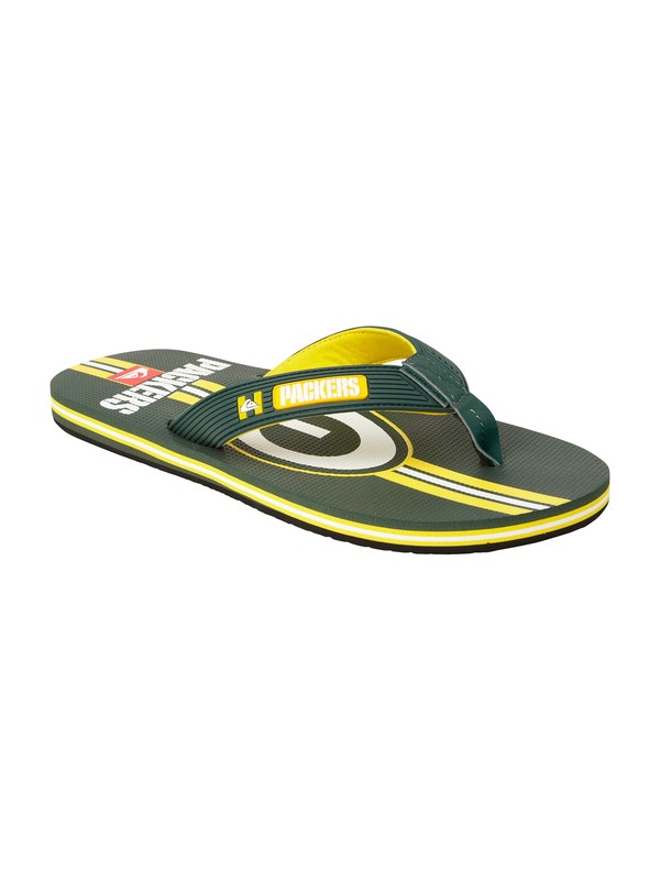 quiksilver, Green Bay Packers NFL Sandals, GREEN (grn) 0 Green Bay Packers NFL Sandals 857436 Quiksilver