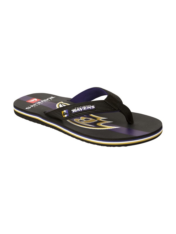 quiksilver, Baltimore Ravens NFL Sandals, BLACK/PURPLE (bpu) 0 Baltimore Ravens NFL Sandals 857441 Quiksilver