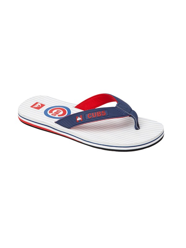quiksilver, Chicago Cubs MLB Sandals, WHITE/BLUE (wbl) 0 Chicago Cubs MLB Sandals 857448 Quiksilver