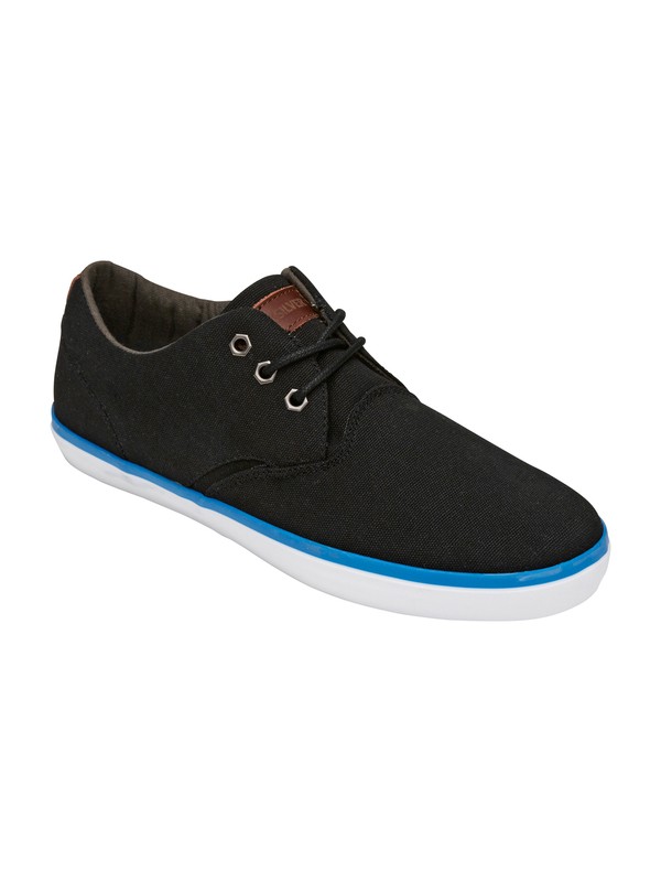 quiksilver, EMERSON VULC CANVAS, BLACK/BLUE (bkb) 0 EMERSON VULC CANVAS 867211 Quiksilver