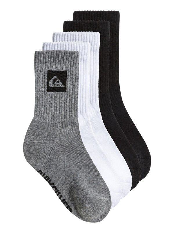 quiksilver, LEGACY CREW 5PK, ASSORTED (ast) 0 LEGACY CREW 5PK AQBAA00024 Quiksilver
