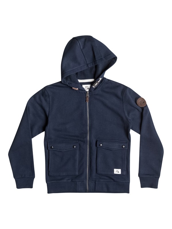 quiksilver, Ashley Youth Zip Hoodie, NAVY BLAZER (byj0) 0 Ashley Youth Zip Hoodie AQBFT03001 Quiksilver