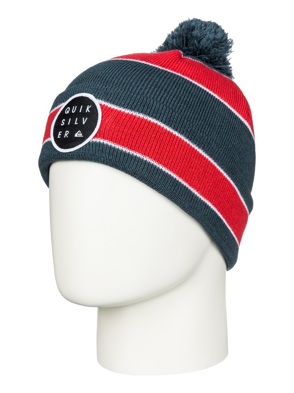 quiksilver, Double Up - Fischer Beanie mit Bommel, QUIK RED (rqr0) 0 Double Up - Fischer Beanie mit Bommel AQBHA03088 Quiksilver