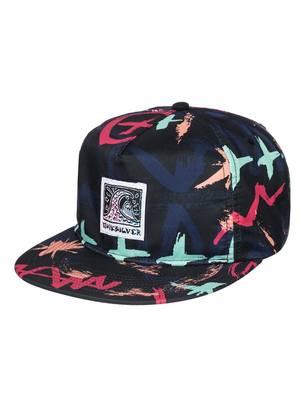 quiksilver, Boys 8-16 Scripto 5-Panel Hat, BP WARPAINT BLACK (kta8) 0 Boys 8-16 Scripto 5-Panel Hat AQBHA03099 Quiksilver