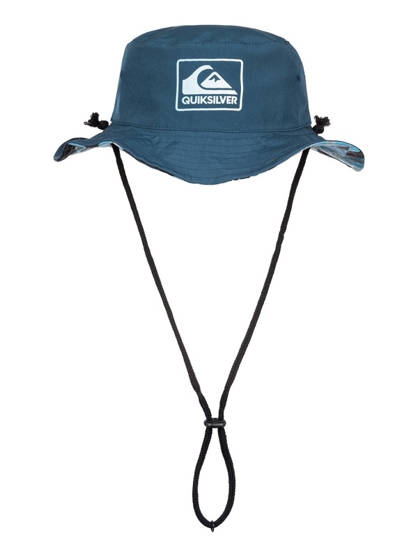 quiksilver, Boys 8-16 Sunny Reversible Sun Protection Hat, BP CHECKS DARK DENIM (brq6) 0 Boys 8-16 Sunny Reversible Sun Protection Hat AQBHA03145 Quiksilver