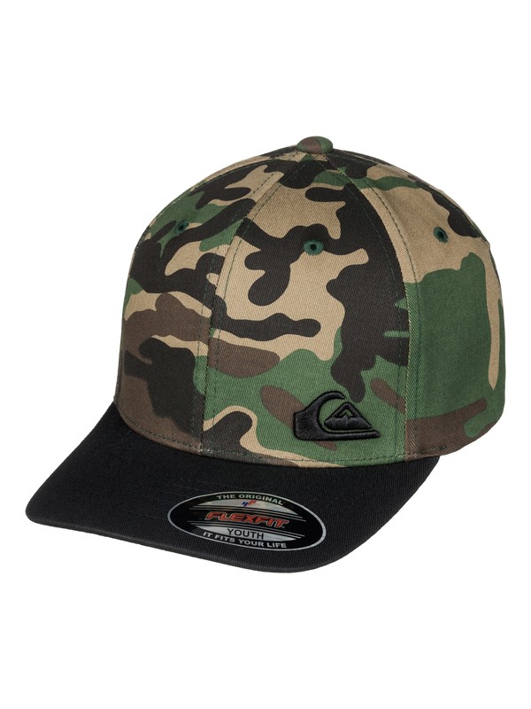 quiksilver, Boy's 8-16 Benchwarmer Flexfit Hat, CAMO (gra0) 0 Boy's 8-16 Benchwarmer Flexfit Hat AQBHA03193 Quiksilver