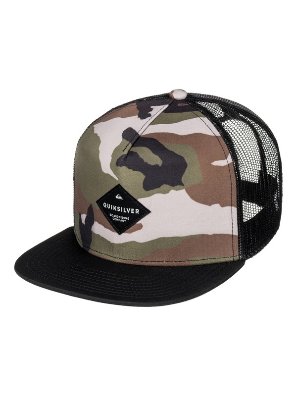 quiksilver, Boy's 8-16 Brillings Trucker Hat, CAMO (gra0) 0 Boy's 8-16 Brillings Trucker Hat AQBHA03254 Quiksilver