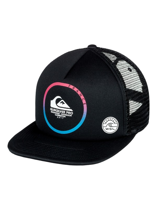 quiksilver, Quik Pro France 2017 - Trucker Cap for Boys 8-16, BLACK (kvj0) 0 Quik Pro France 2017 - Trucker Cap for Boys 8-16 AQBHA03264 Quiksilver