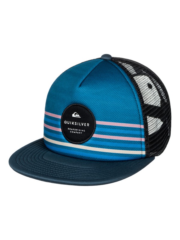 quiksilver, Boy's 8-16 Popline Trucker Hat, FEDERAL BLUE (bnc0) 0 Boy's 8-16 Popline Trucker Hat AQBHA03273 Quiksilver