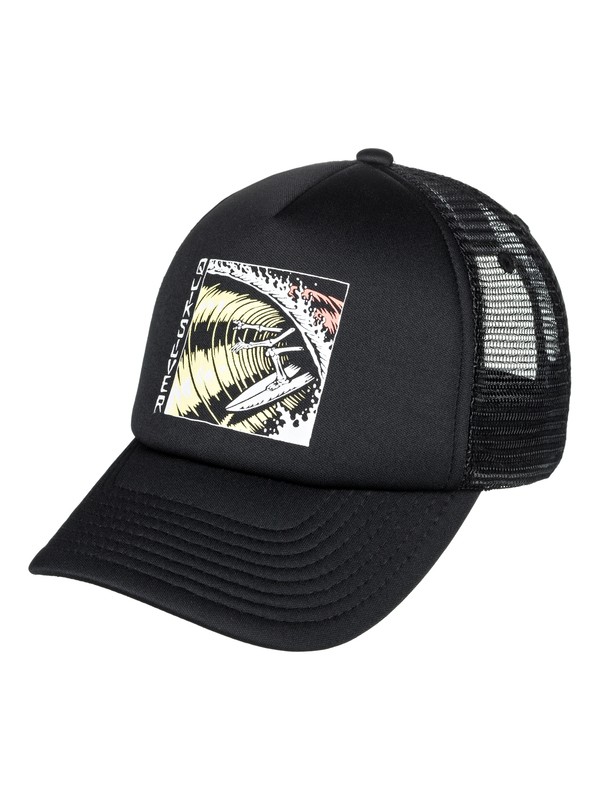 quiksilver, Boy's 8-16 Corgi Trucker Hat, BLACK (kvj0) 0 Boy's 8-16 Corgi Trucker Hat Black AQBHA03319 Quiksilver