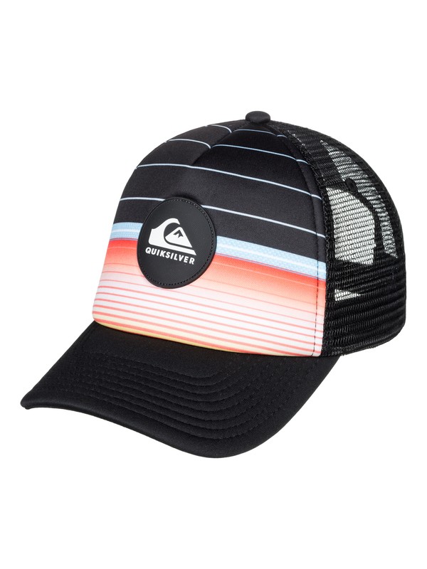 quiksilver, Boy's 8-16 Highline Swell Trucker Hat, BLACK (kvj0) 0 Boy's 8-16 Highline Swell Trucker Hat Black AQBHA03320 Quiksilver
