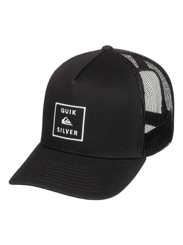 quiksilver, Boy's 8-16 Clipster Trucker Hat, BLACK (kva0) 0 Boy's 8-16 Clipster Trucker Hat Black AQBHA03340 Quiksilver