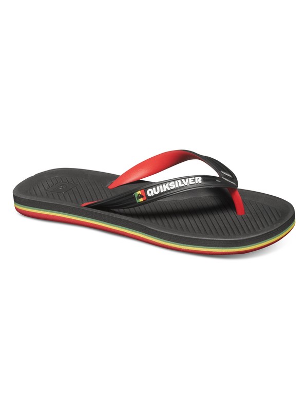 quiksilver, Haleiwa - Chanclas, BLACK/RED/YELLOW (xkry) 0 Haleiwa - Chanclas AQBL100012 Quiksilver