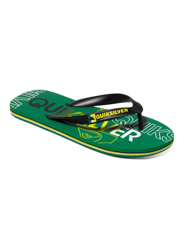 quiksilver, Molokai Nitro - Chanclas, BLACK/GREEN/GREEN (xkgg) 0 Molokai Nitro - Chanclas Negro AQBL100015 Quiksilver