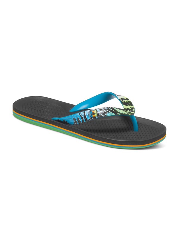 quiksilver, Haleiwa Print - Sandalen, BLUE/BLACK/BLUE (xbkb) 0 Haleiwa Print - Sandalen AQBL100066 Quiksilver