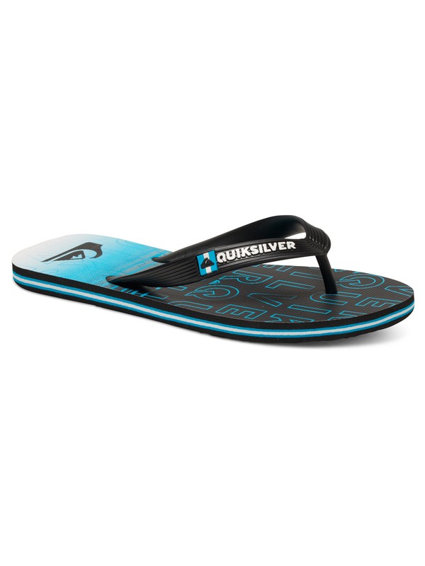 quiksilver, Molokai - Flip-Flops, BLACK/BLUE/BLUE (xkbb) 0 Molokai - Flip-Flops AQBL100148 Quiksilver