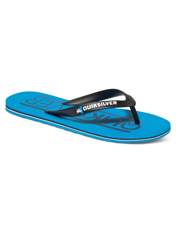 quiksilver, Boy's 8-16 Molokai Mark Sandals, BLACK/BLUE/BLUE (xkbb) 0 Boy's 8-16 Molokai Mark Sandals AQBL100175 Quiksilver