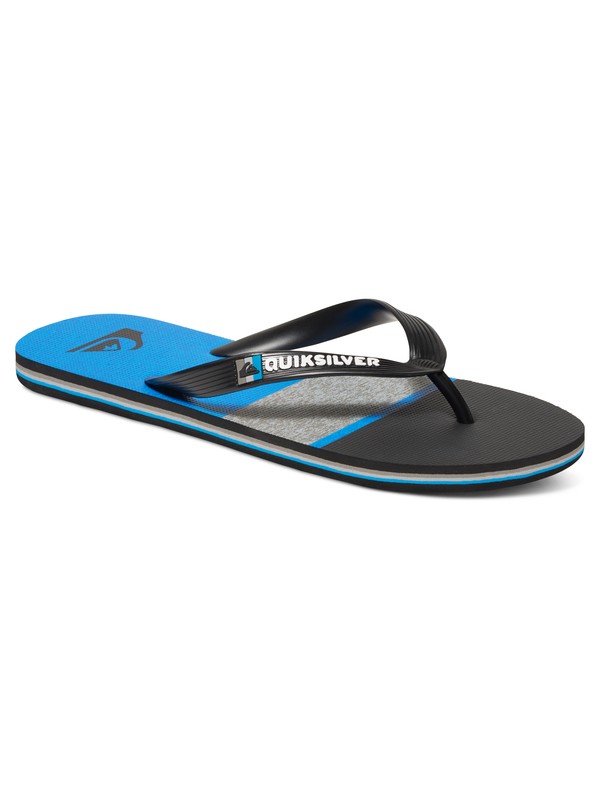 quiksilver, Boy's 8-16 Molokai Blocked Sandals, BLACK/GREY/BLUE (xksb) 0 Boy's 8-16 Molokai Blocked Sandals AQBL100176 Quiksilver