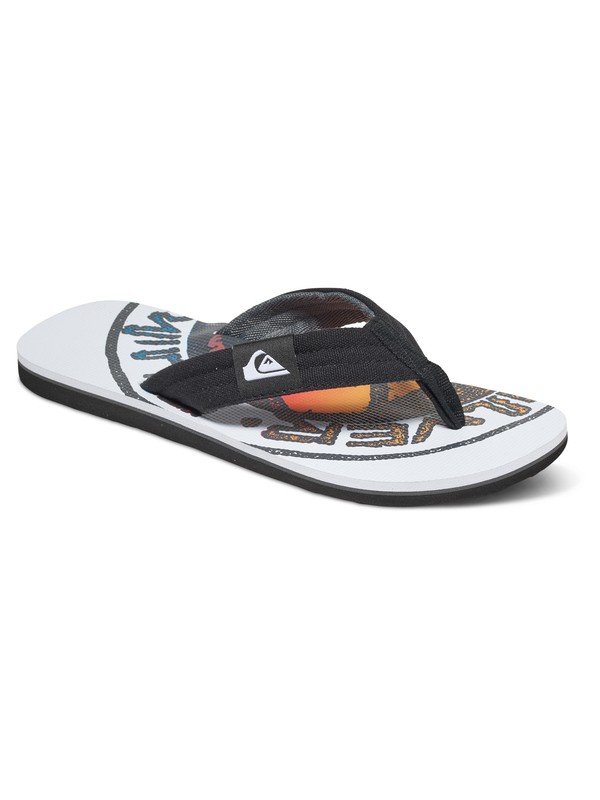 quiksilver, Molokai Layback - Chanclas, BLACK/WHITE/RED (xkwr) 0 Molokai Layback - Chanclas Negro AQBL100182 Quiksilver