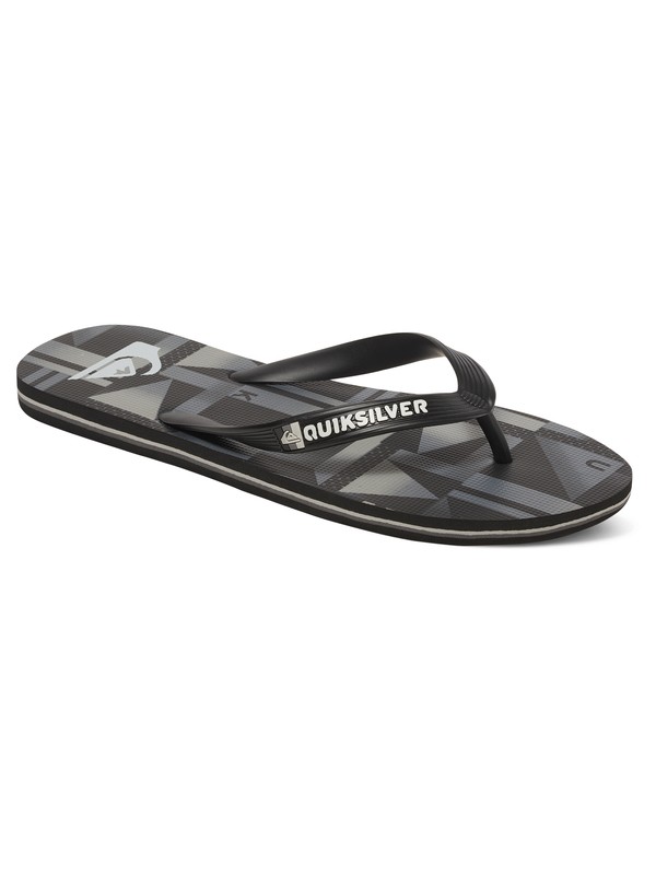 quiksilver, Molokai - Flip-Flops, BLACK/GREY/BLACK (xksk) 0 Molokai - Flip-Flops Black AQBL100200 Quiksilver