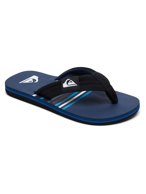 quiksilver, Boy's 8-16 Molokai Layback Sandals, BLACK/BLUE/BLUE (xkbb) 0 Boy's 8-16 Molokai Layback Sandals Black AQBL100225 Quiksilver