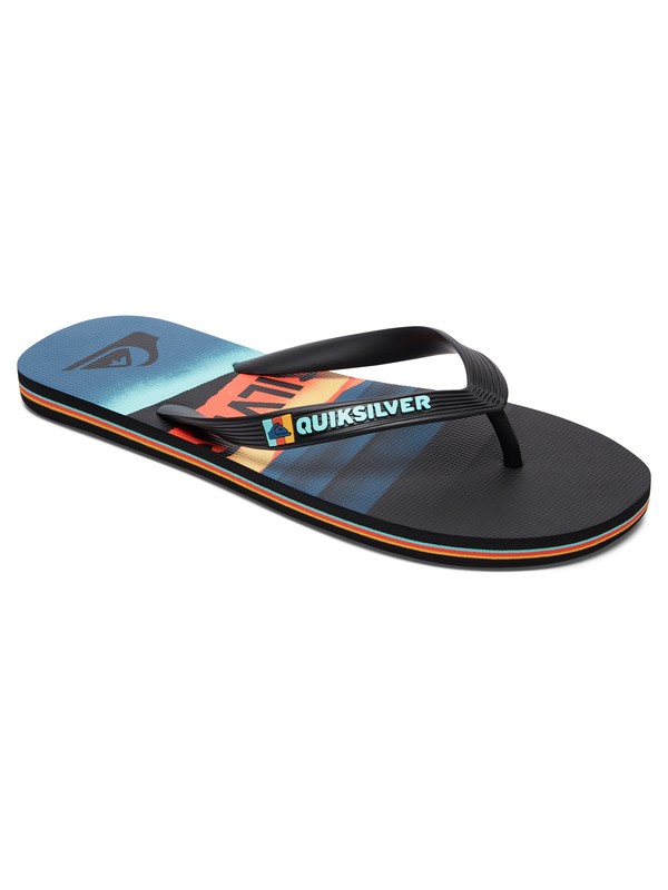 Molokai Slash Logo - Flip-Flops for Boys AQBL100230 0 Boy's 8-16 Molokai Slash Logo Flip-Flops AQBL100230 Quiksilver
