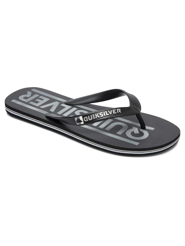 quiksilver, Molokai Wordmark - Sandalen für Jungen, BLACK/GREY/BLACK (xksk) 0 Molokai Wordmark - Sandalen für Jungen AQBL100231 Quiksilver
