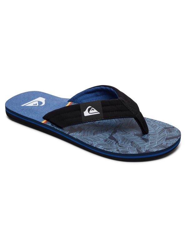 quiksilver, Molokai Layback - Sandals for Boys, BLACK/BLUE/BLUE (xkbb) 0 Molokai Layback - Sandals for Boys AQBL100261 Quiksilver