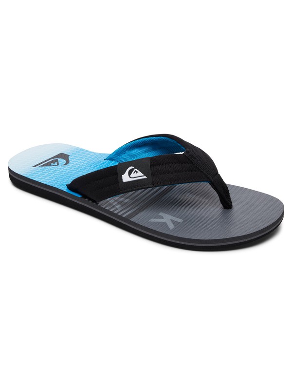 quiksilver, Molokai Layback - Sandalias para Chicos, BLACK/GREY/BLUE (xksb) 0 Molokai Layback - Sandalias para Chicos Negro AQBL100261 Quiksilver