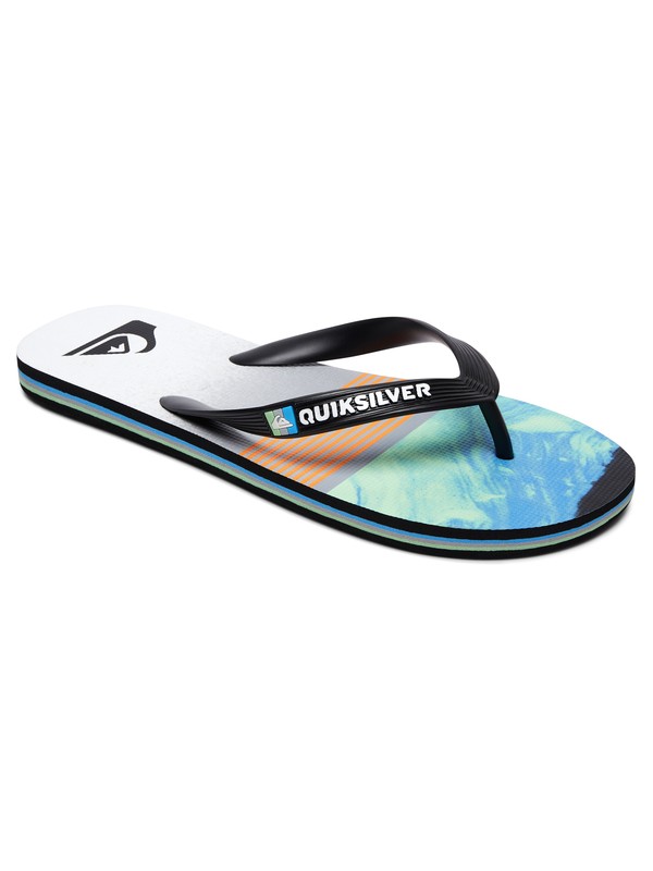 quiksilver, Molokai Lava Division - Tongs, BLACK/GREEN/BLUE (xkgb) 0 Molokai Lava Division - Tongs Noir AQBL100262 Quiksilver