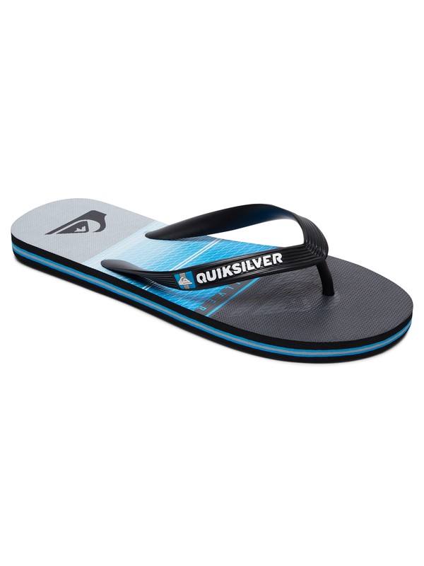 quiksilver, Molokai Highline Slab - Chanclas para Chicos, BLACK/BLUE/GREY (xkbs) 0 Molokai Highline Slab - Chanclas para Chicos AQBL100263 Quiksilver