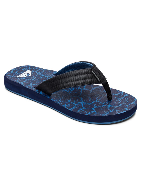 quiksilver, Boy's 8-16 Carver Print Sandals, BLACK/BLUE/BLUE (xkbb) 0 Boy's 8-16 Carver Print Sandals Black AQBL100269 Quiksilver