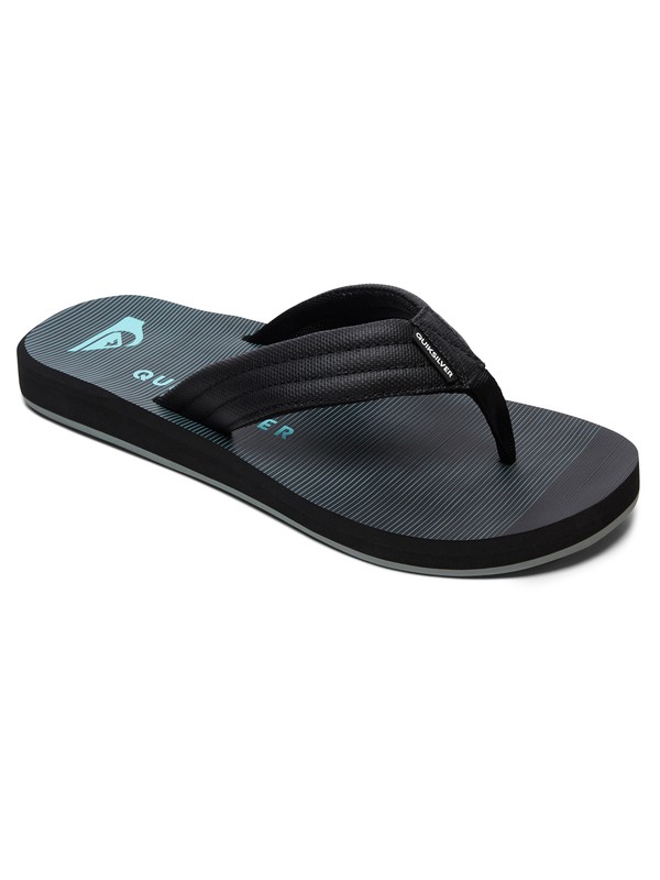 quiksilver, Boy's 8-16 Carver Print Sandals, BLACK/BLUE/BLACK (xkbk) 0 Boy's 8-16 Carver Print Sandals Black AQBL100269 Quiksilver