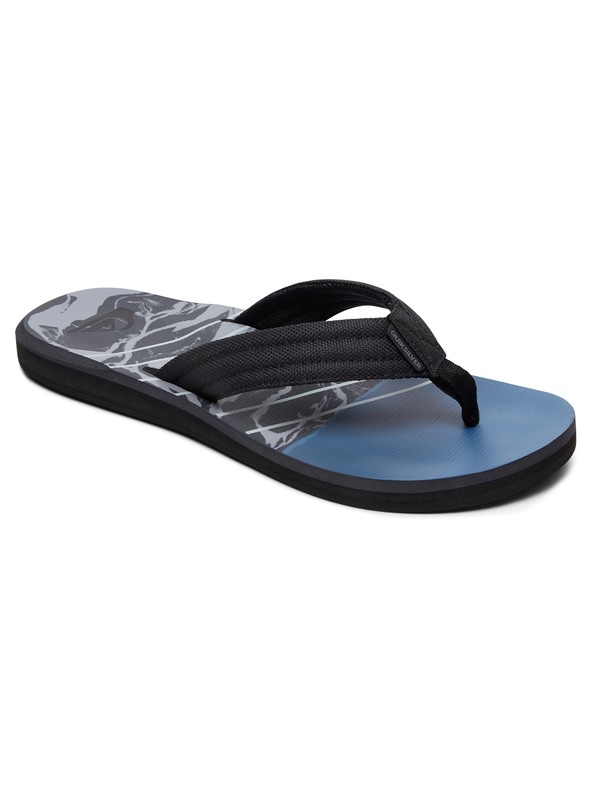 quiksilver, Carver - Tongs, BLACK/GREY/BLUE (xksb) 0 Carver - Tongs Noir AQBL100269 Quiksilver