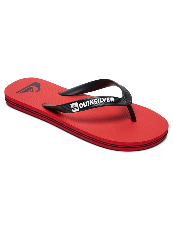 quiksilver, Molokai - Chanclas para Chicos, BLACK/RED/BLACK (xkrk) 0 Molokai - Chanclas para Chicos Negro AQBL100277 Quiksilver